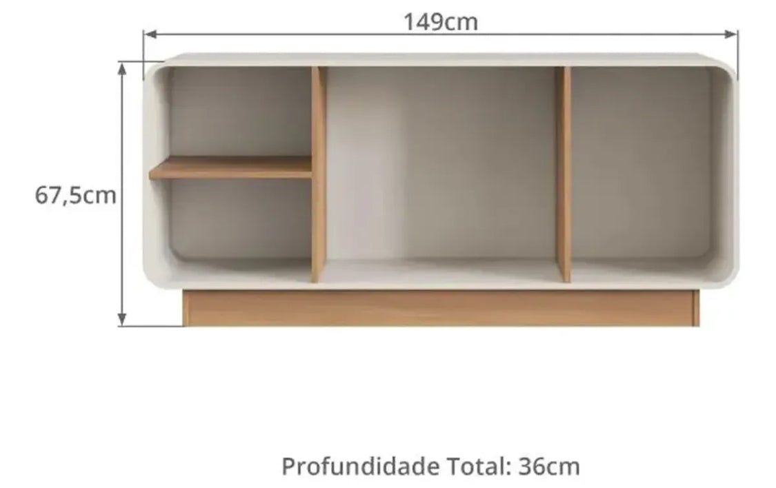 Rack para TV hasta 55 pulgadas