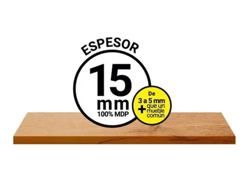 Torre Mueble De Cocina Para Horno De Empotrar Y Microondas Color Nogal / Grafito