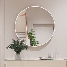 Espejo redondo de pared Lumax