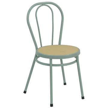 Silla de comedor menta y natural