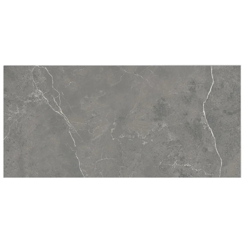 Piso vinilico marmolado Della gris mate 4mm