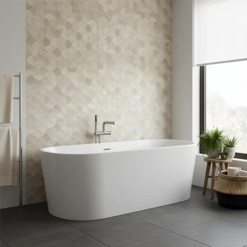 Revestimiento cerámico Lyrio beige pared 33x60 cm
