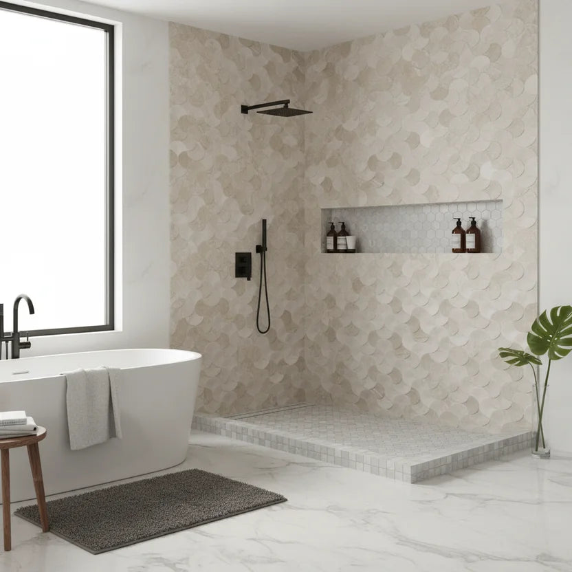 Revestimiento cerámico Lyrio beige pared 33x60 cm