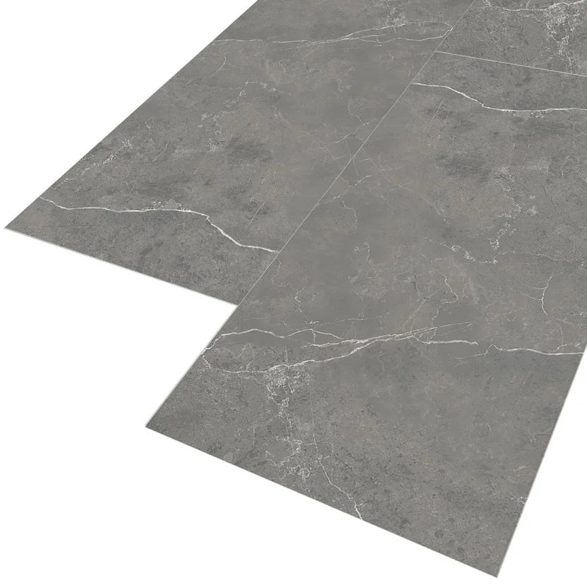 Piso vinilico marmolado Della gris mate 4mm